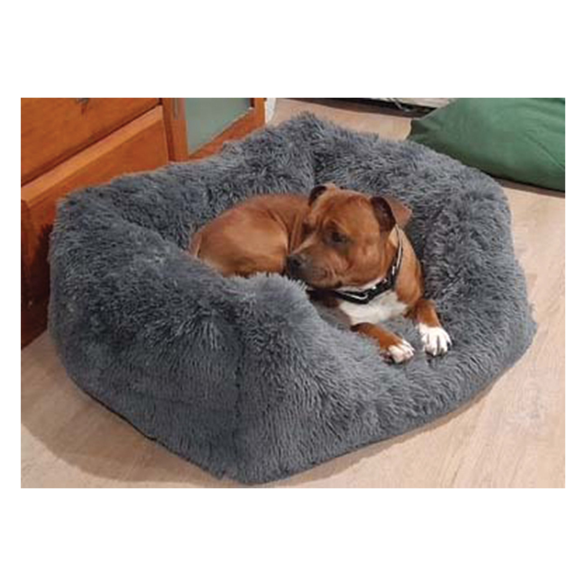 Calming Rectangular Dog Bed Basket