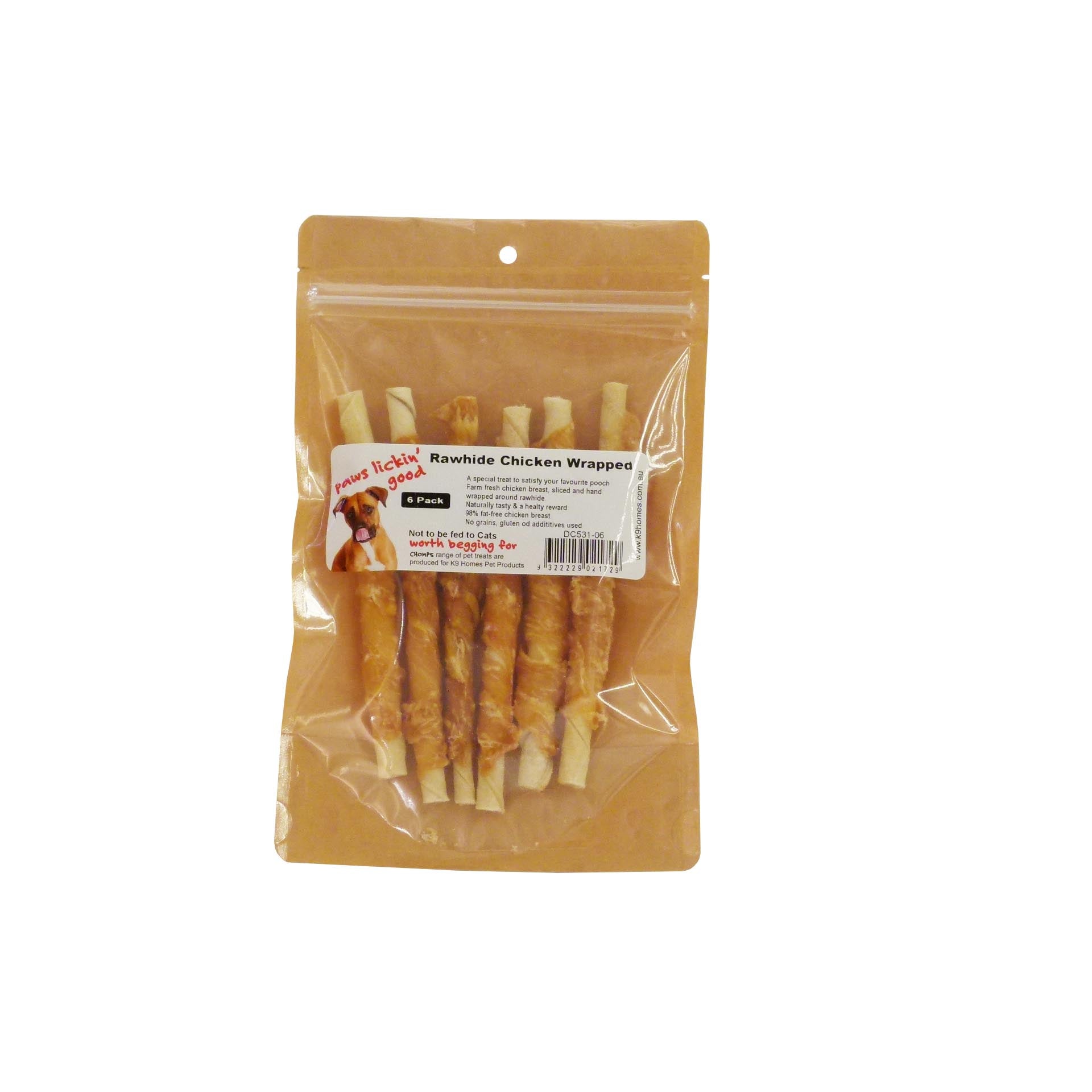 Rawhide Chicken Wrap Twist Stick 5"