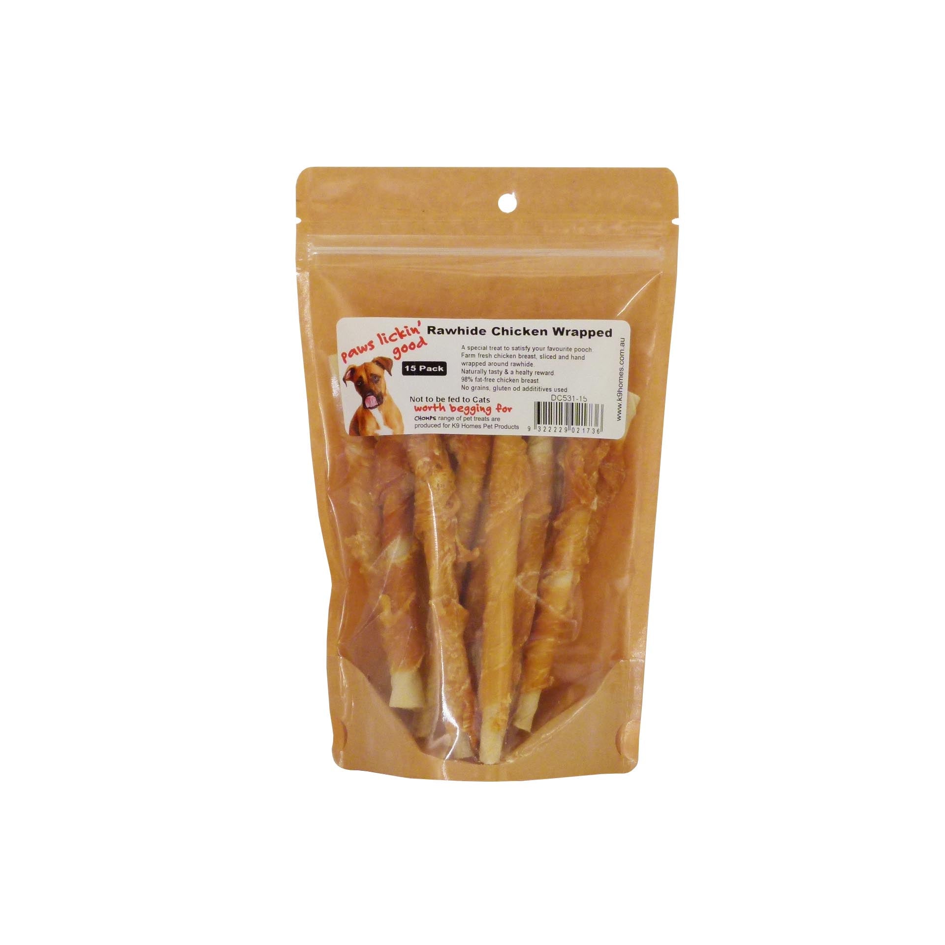 Rawhide Chicken Wrap Twist Stick 5"