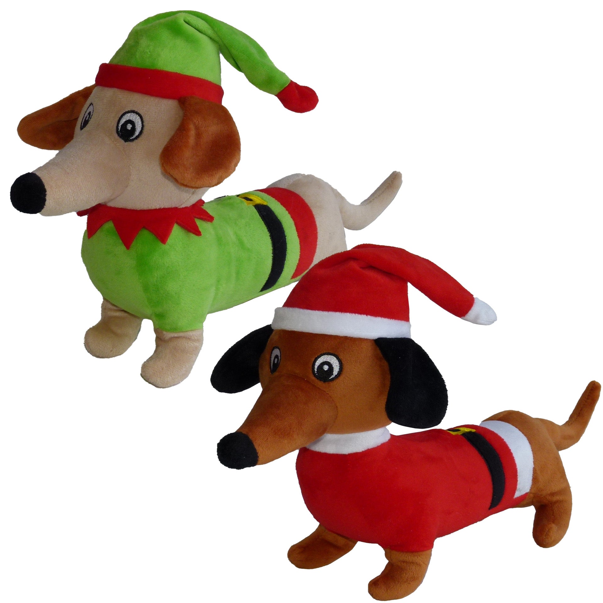 Christmas Dachshund with Hat