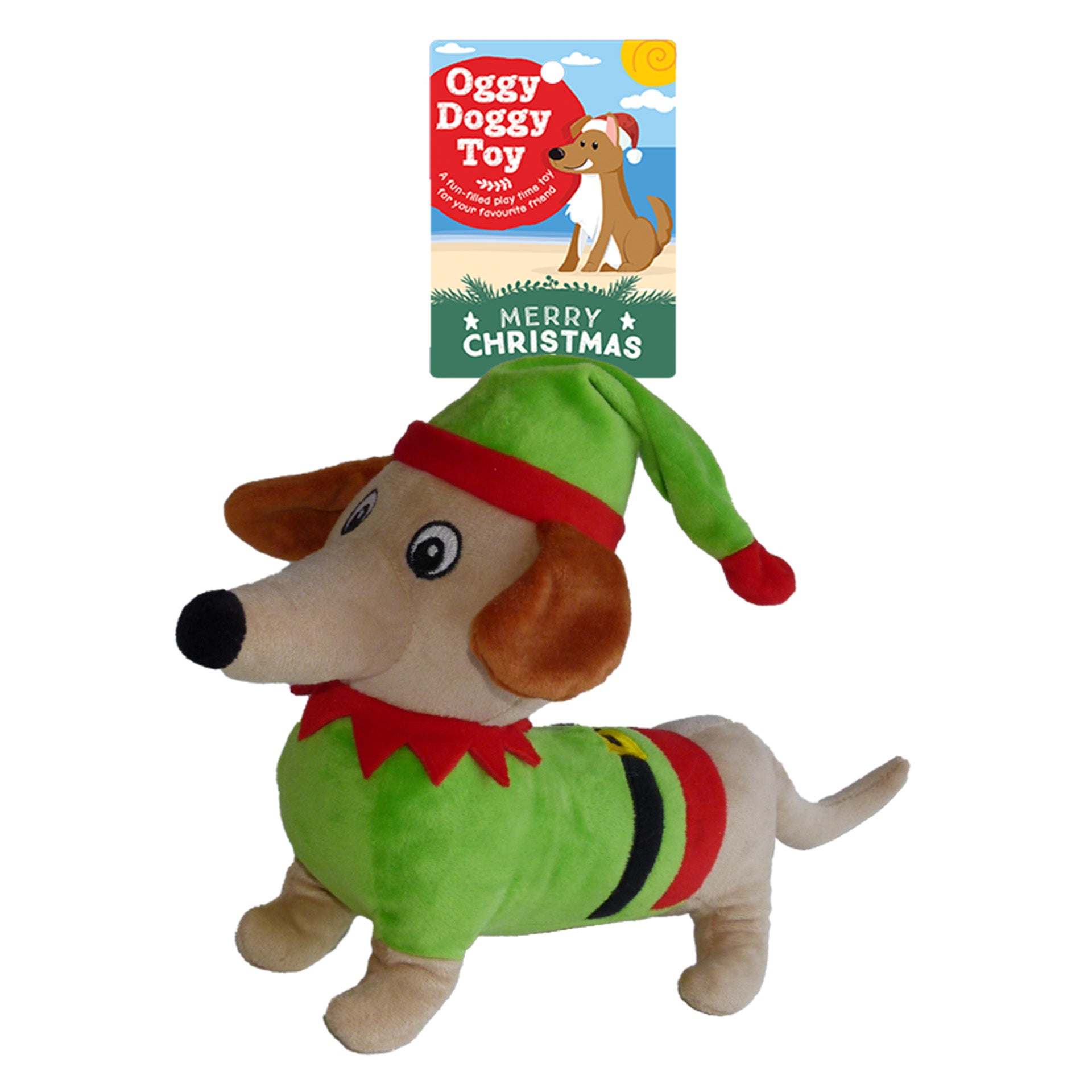 Christmas Dachshund with Hat