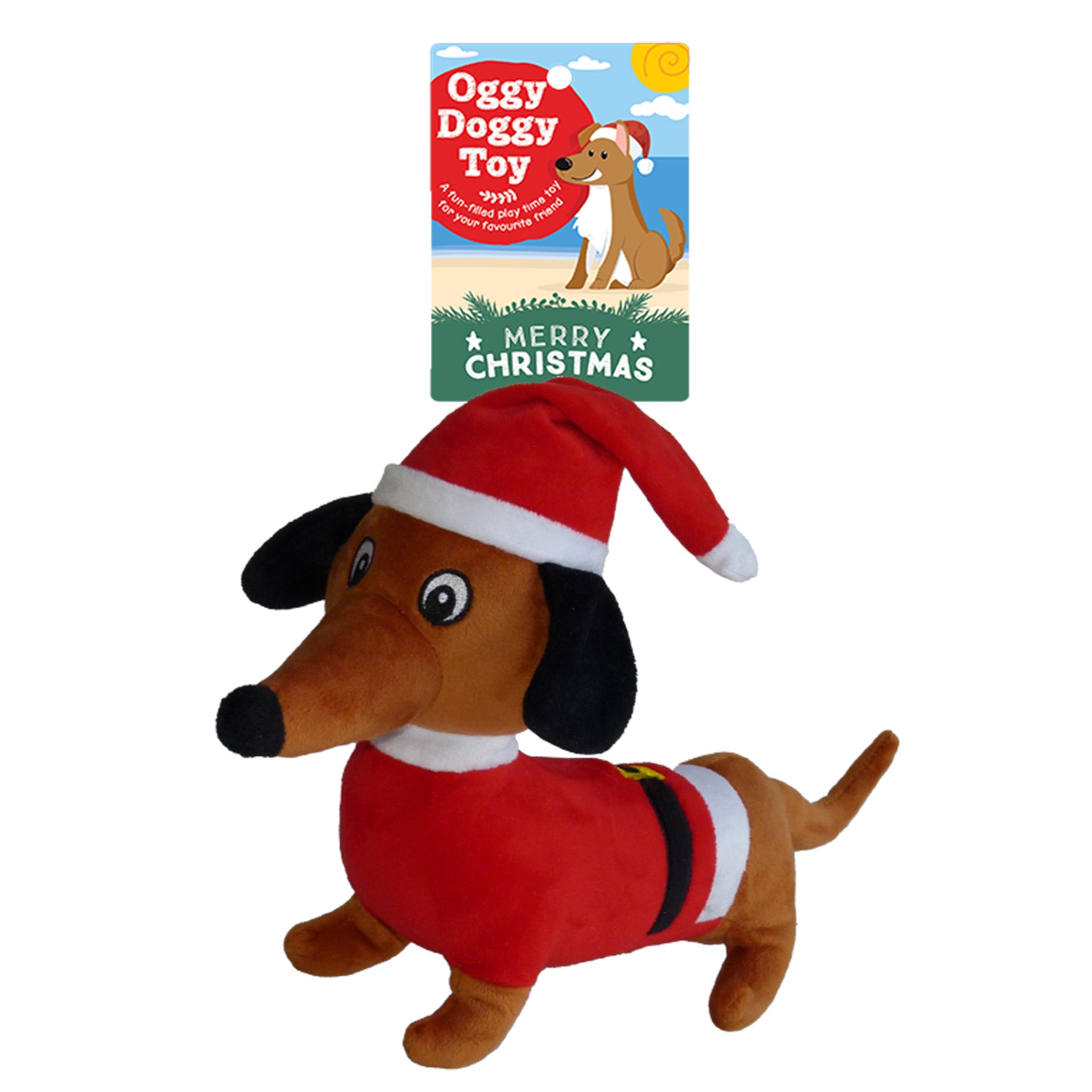 Christmas Dachshund with Hat