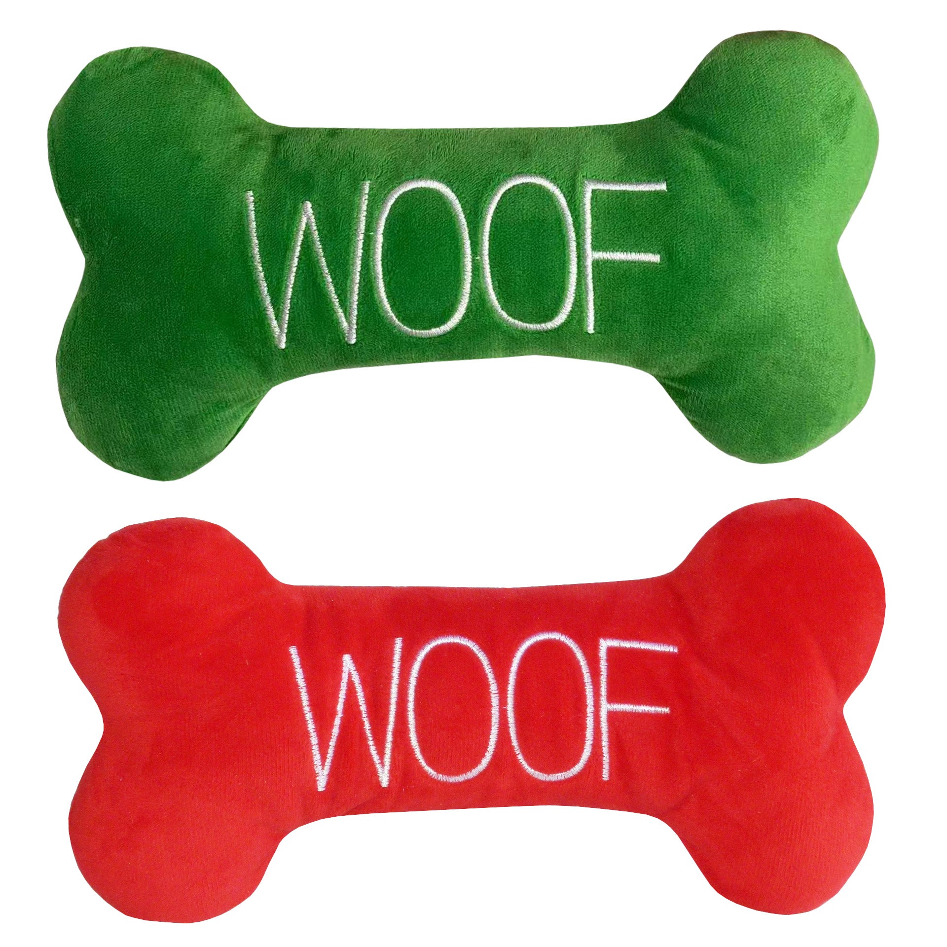 Christmas Plush Bone "WOOF"