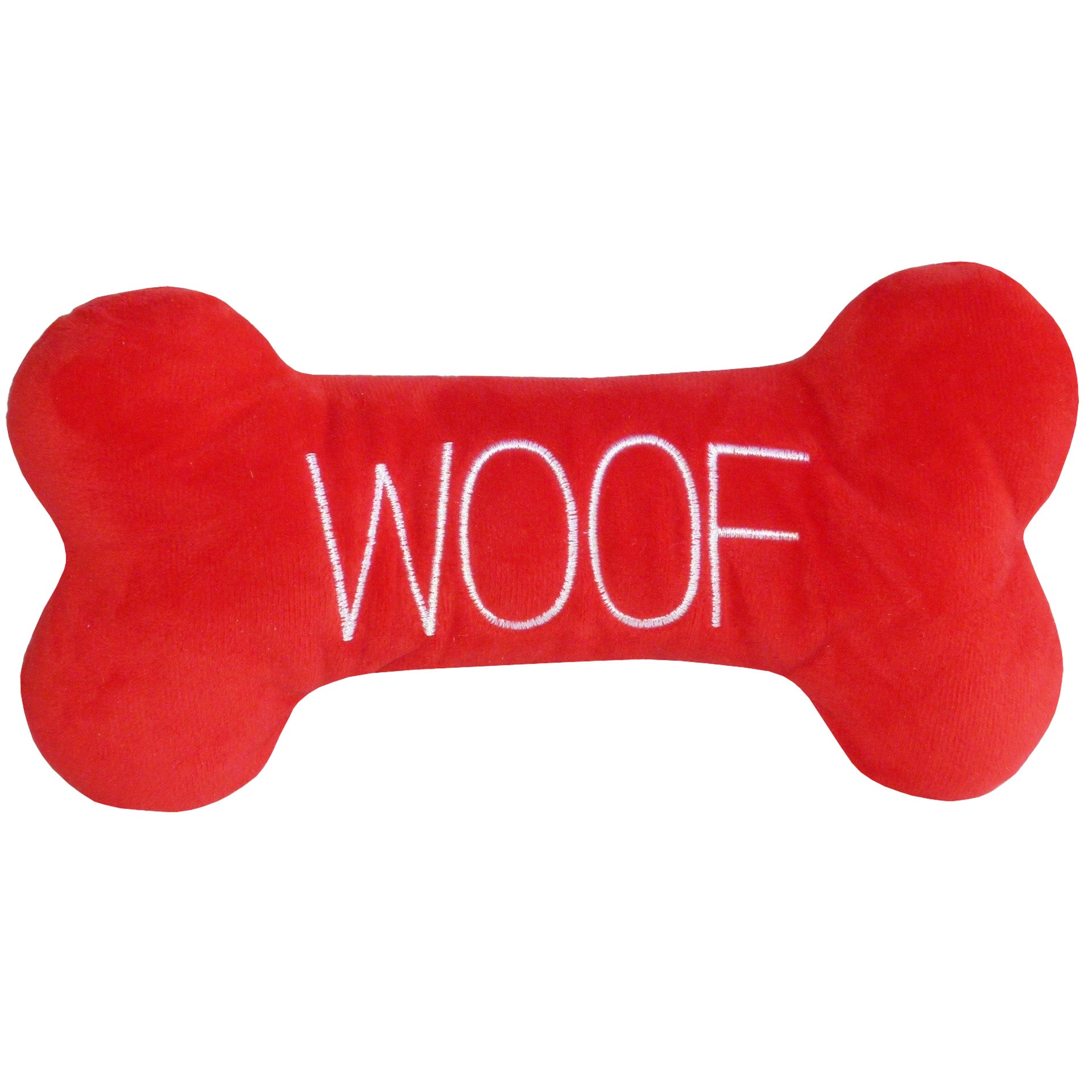 Christmas Plush Bone "WOOF"